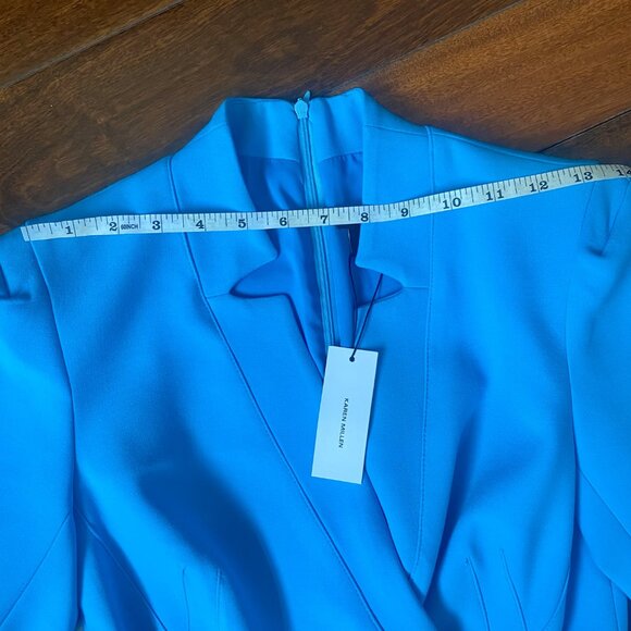 *NWT* Karen Millen Aqua Belted Lace Up "Forever" Midi Dress - Size 4 - Picture 12 of 16